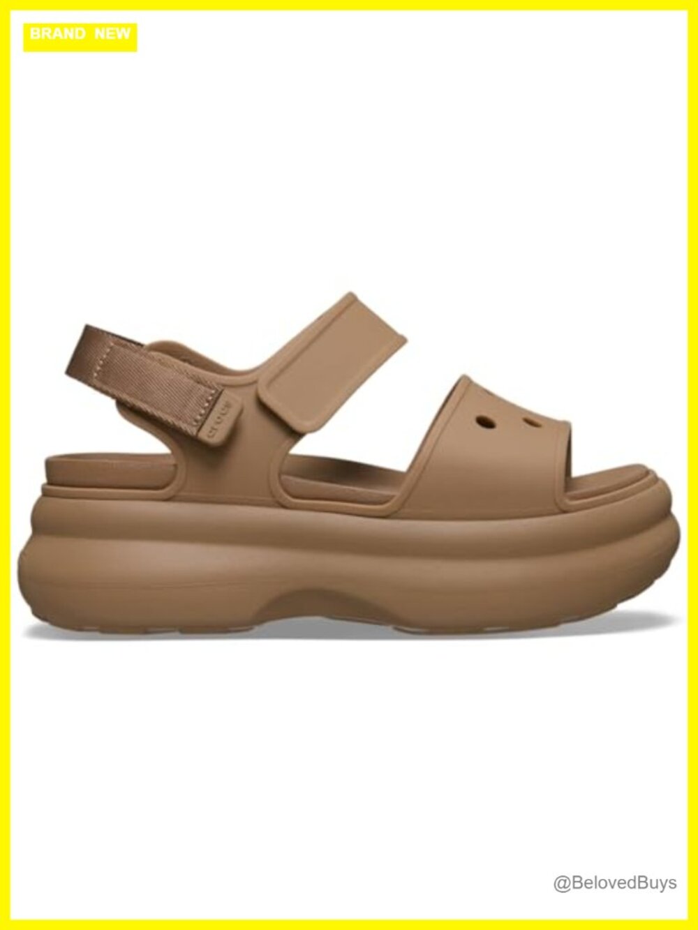 Platform Sandals with Two-Strap Upper, EVA, Hook-and-Loop Closure